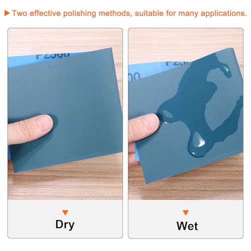 HARFINGTON 10pcs Sandpaper 80 Grit 18 x 12 Inch Silicon Sanding Sheets - size: 80 Grit