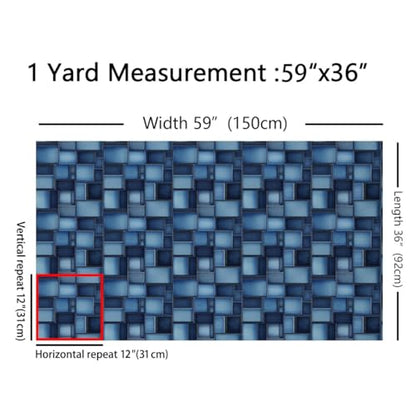 Feelyou Geometric Fabric by The Yard Soft 3 Yard - color: Multi 40, size: 3 Yards
