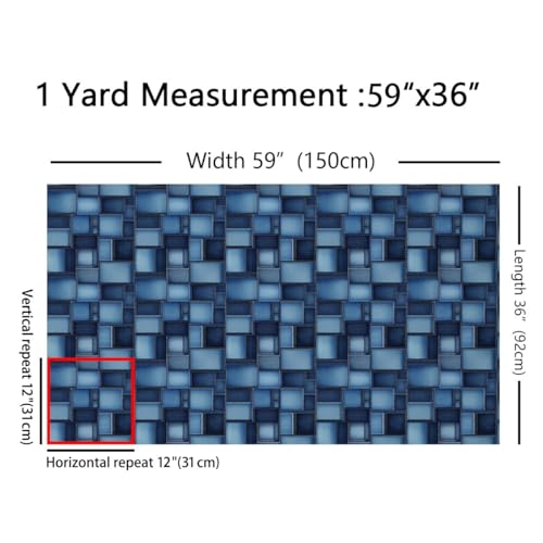 Feelyou Geometric Fabric by The Yard Soft 10 Yard - color: Multi 40, size: 10 Yards