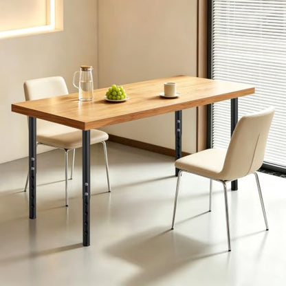 Jahof Adjustable Table Legs 22-36 inch (55-90 cm), Ø42/38 mm (4, Black) - color: Black