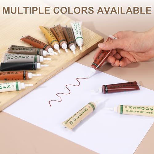 uxcell Wood Repair Kit 3 Color 0.88oz Wood Fillers Furniture Repair Kit - color: Brown, Maple, Light Walnut