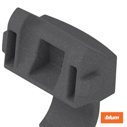 Blum 86° Opening Angle Restriction Clip, 10 Pack of 10 Clips, Plastic, Deep Gray, Compatible with Compact BLUMOTION & Compact Clip Hinges (10 Pack) - size: 10 Packs of 10 Clips