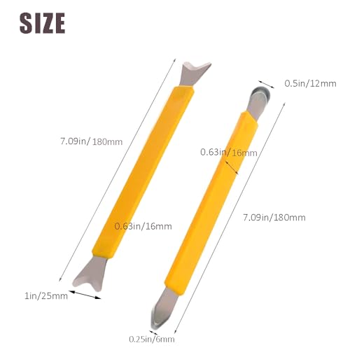 Sealant Finishing Tool Set,Stainless Steelhead Grout Residue Scraper,Caulk Finishing Tool for Corner Flat Surfaces, Durable Grout Smoother with ABS Handle, Seam Repair Kit