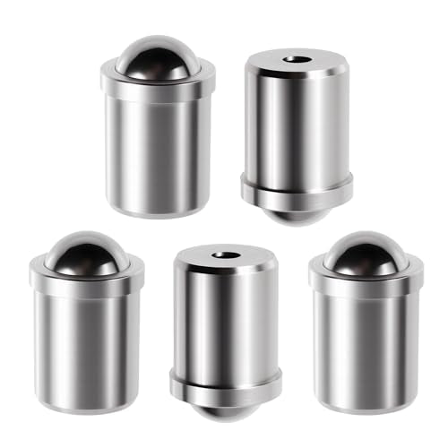 5 Pcs 304 SS Ball Catch Latch, 10x13mm Silver Cabinet Door Catch - size: 10*13mm