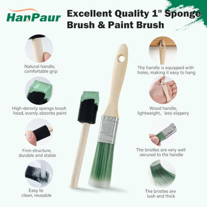 4 Inch Microfiber Paint Roller Kit, 100 Piece, 3/8" Nap - size: 4 Inch Microfiber Paint Roller Kit, 104 Pack