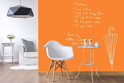 Chalkboard Blackboard Paint - Matte Finish [Orange] - (8.5oz Cover 32 sf) - color: Orange, style: 8.5oz Metal Can