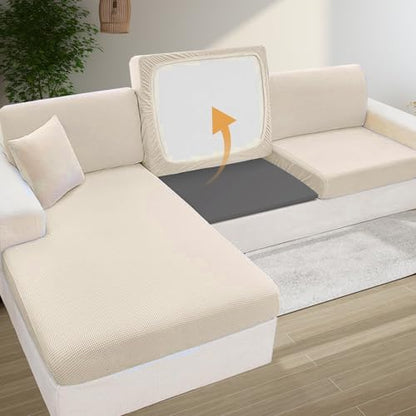 Nigoone 3 Pack Couch Sofa Cushion Support 20"x 20" Foam for Sagging Seat-High Density Foam Under Furniture Loveseat Chair Seat Cushion Sag Repair Anti Slip, Dark Grey