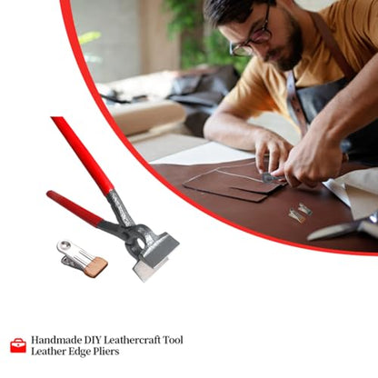 Flat Pliers Leather Making Tools Heavy Duty Horse Saddle Stitching Tool - style: pliers+clamp