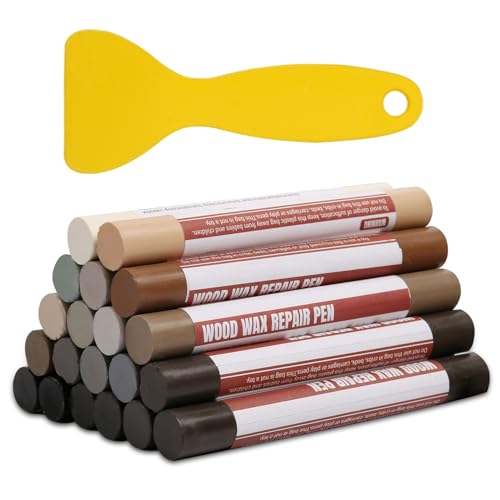 Wood Filler Sticks 20 Colors Repair Wax Sticks Kit Furniture Touch Up Crayons for Repairing Scratches Holes Cracks Wood Floor Tables Cabinets Doors Hardwood(Gray Series) - color: Gray Series