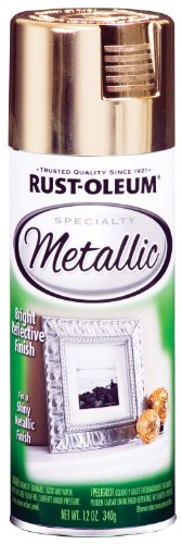 Rust-Oleum 340647 Specialty Metallic Spray Paint, 11 oz, Metallic Gold (Pack of 6) - color: Gold, size: 1 Ounce (Pack of 66)