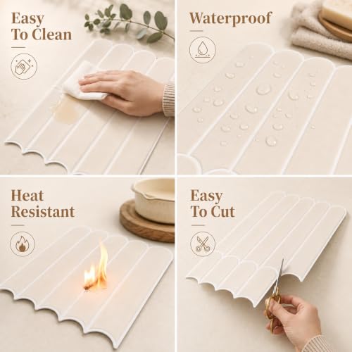 10 Sheets Peel and Stick Backsplash Tile, 12x12in Self Adhesive Wall Tiles