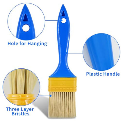 DTDNZKN 3 Pack Paint Brushes Set, Blue