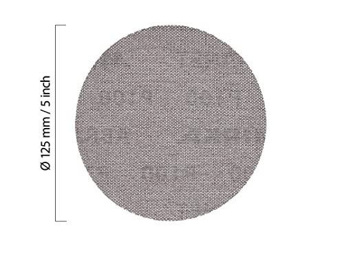 Mirka Abranet 5 Inch 100 Grit Mesh Sanding Discs, Hook and Loop, 10 Pack - size: Grit 100