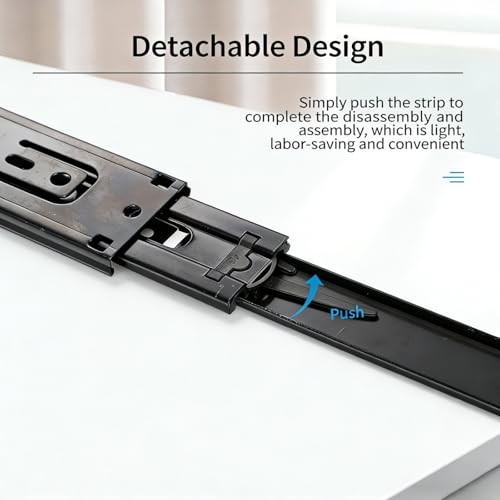 Soft Close Drawer Slides 20 Inch 1 Pair Heavy Duty