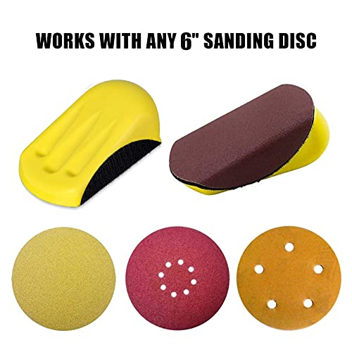 VIBRATITE 6 Inch Mouse Sanding Blocks, Hook & Loop Hand Sander, 2PCS - size: 6" Mouse*2