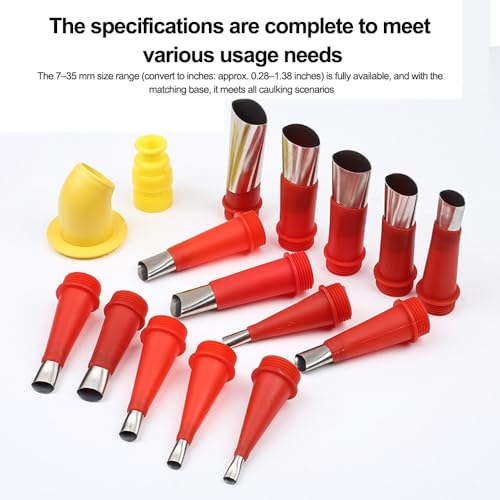 19pcs/22pcs, Plastic & Stainless Steel, Reusable Caulking Injection Nozzle Kit, Ergonomic Design, Professional Tool Set
