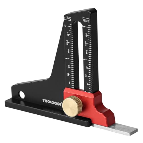 TOOLCOOL Height Gauge Depth Gauge Woodworking Tool Setting Gauge Setup Blocks for Table Saw Router Table Drill Press Bandsaw - Imperial - color: Imperial