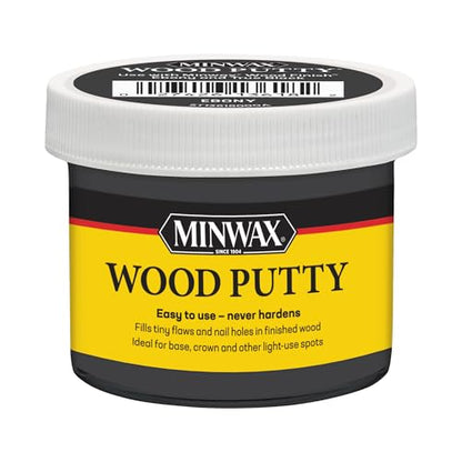 Minwax Wood Putty, Ebony, 3.75 oz - color: Ebony, size: 3. 75 oz.
