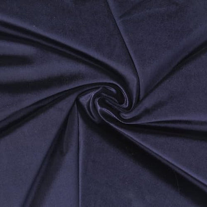 Stretch Velvet Fabric by The Yard - 58/60" Wide Soft Velvety Cloth for Sewing Dresses, Gowns, Upholstery, Costumes and DIY Crafts - 92% Polyester 8% Spandex - G Blue - 1 Yard - color: G Blue, size: Precut 1 Yard