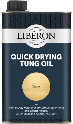 Liberon LIBTOQD500 Tung Oil Quick Dry, 500ml, Clear, 500 Millilitre