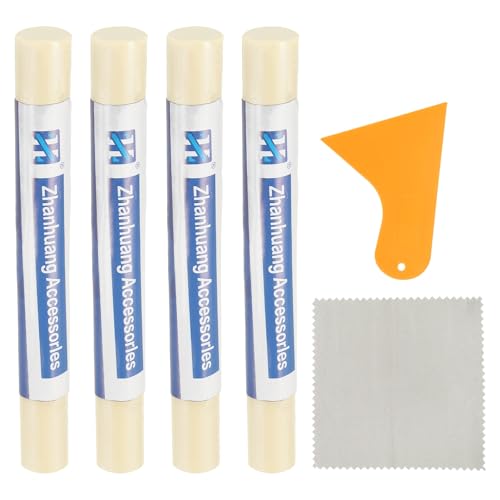 uxcell 4Pcs Wood Filler Sticks,Wood Repair Kit,Pinkish Beige - color: Pinkish Beige