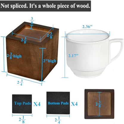 Wood Bed Risers (2 inch Square) - size: 2 inch Square