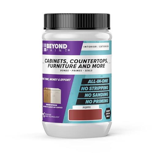 BEYOND PAINT - Furniture, Cabinets and More All-in-One Refinishing Paint Quart- Color:Poppy - color: Poppy