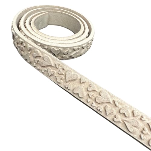 WoodUBend TR804.1 Pack of 2 Love Heart Trims 100×1.8cm Heat Bendable & Flexible Wood Trims - DIY Craft, Furniture & Home Decor - Easy to Apply & Paint - Versatile, Reusable & Durable - size: Pack of 2 (100×1.8cm)