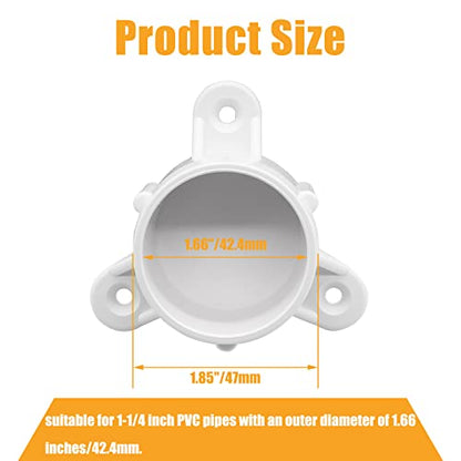Biaungdo 1-1/4 Inch PVC Table Leg Cap Fittings, White, 4 Pcs - color: White (4 Pcs), size: 1-1/4 Inch