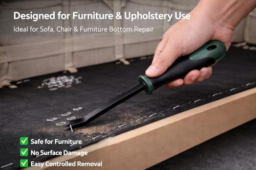 Staple Remover Tool, Heavy Duty Upholstery Staple Puller for Carpet, Furniture, Wood & Floor