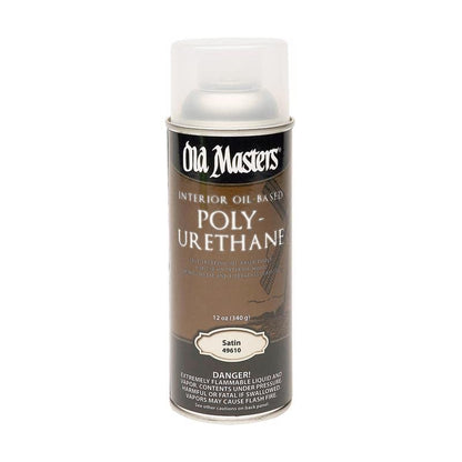 Old Masters Satin Clear Oil-Based Polyurethane Spray 12.8 oz.