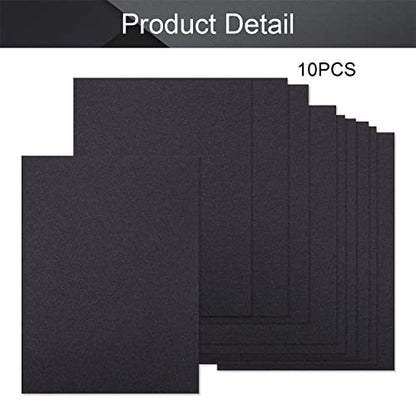 Utoolmart 120 Grits Sanding Sheets Wet Dry Silicon Carbide Sandpaper for Wood Furniture Metal Automotive Polishing 10pcs - color: 10pcs, size: 120 Grit