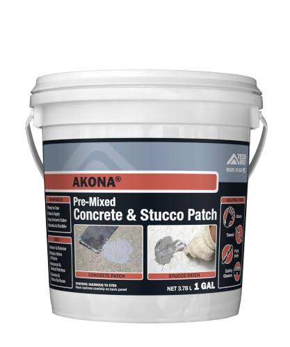 Akona Pre-Mixed Concrete and Stucco Patch, 1 Gallon - size: Gallon