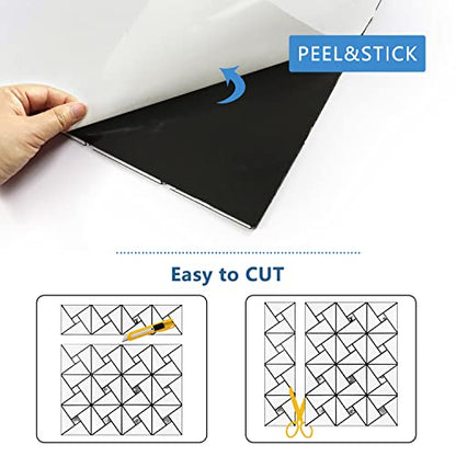Vamos Tile 10 Sheets PVC Peel and Stick Backsplash Tile - color: ‎White