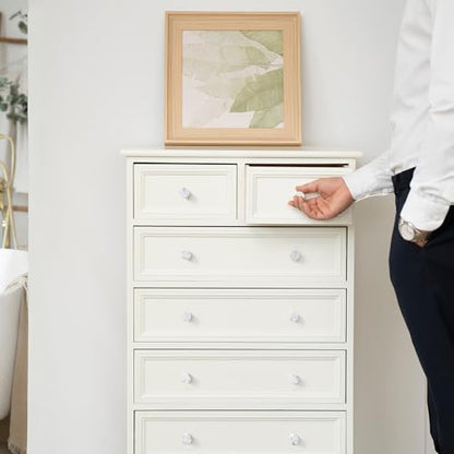 homdiy 10 Pack White Marble Cabinet Knobs White Drawer Knobs - color: White Marble