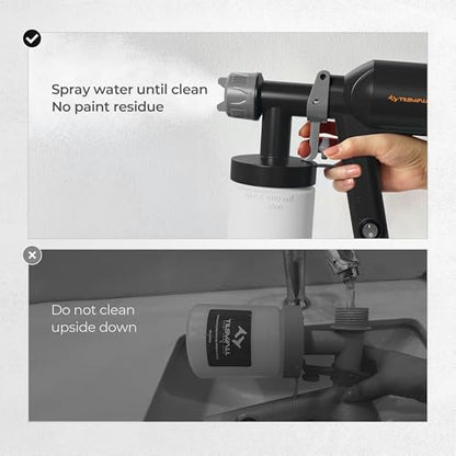 Tilswall Paint Sprayer Dreamer400 Ultra-Light Spray Gun for Painting Black - color: Black