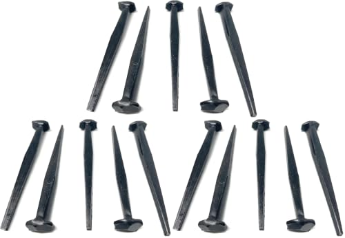 Metal Magery 3" Wrought Head Nails Decorative Antique Rose Head Nail Qty: 25 (Pack of 3) - size: 3 inches (Pack of 3)