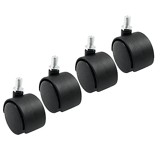 1.5 Inch Swivel Caster Wheels, M8 Threaded Stem, 4pcs - style: 1.5 Inch Stem