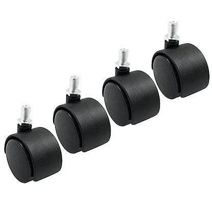 1.5 Inch Swivel Caster Wheels, M8 Threaded Stem, 4pcs - style: 1.5 Inch Stem