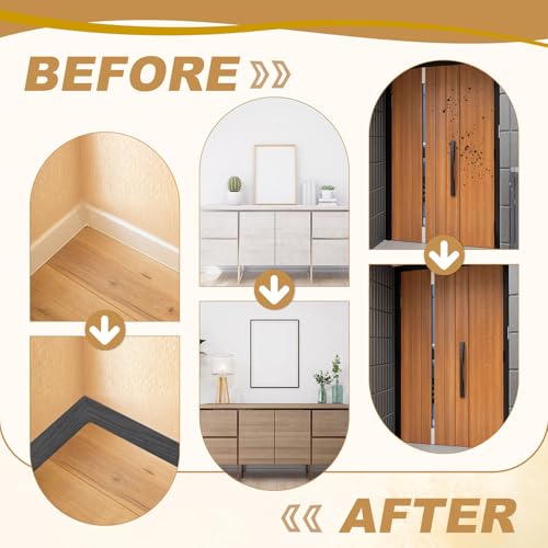 Wood Grain Repair Tape 2" x33', Self Adhesive Realistic Textured Repair Patch Peel and Stick Wood Tape with Scraper for Floor Door Window Furniture Table Gray Oak