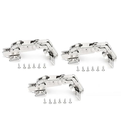 Full Overlay Cabinet Hinges & Stainless Steel Adjustable 3-Pack