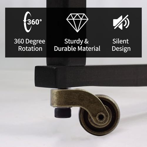 Small Brass Caster Wheels, 360 Degree Rotation, 1 Inch-4Pcs - style: Bronze