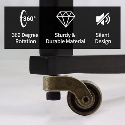 Small Brass Caster Wheels, 360 Degree Rotation, 1 Inch-4Pcs - style: Bronze