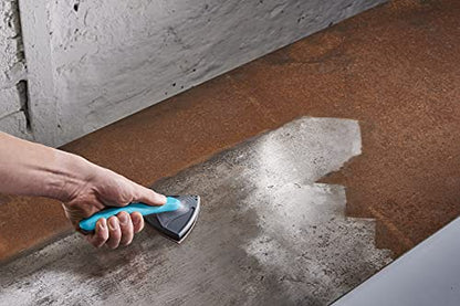Wolfcraft 5884000 Corner Sander with 2-Component Handhold and Easy-Fixed Abrasive Disc System