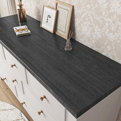 WESTICK Wood Peel and Stick Countertops Waterproof Wood Contact Paper for Cabinets 394"x12" Self Adhesive Countertop Vinyl Wrap Removable Wooden Grain Wallpaper for Kitchen Tables Drawers Walls - size: 12" x 394"
