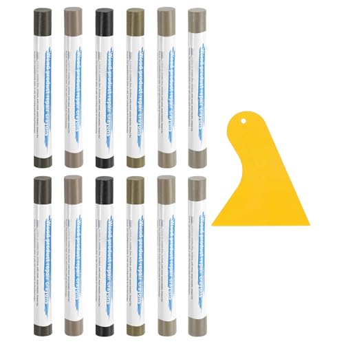 uxcell 12Pcs Wood Filler Sticks Kit, 12 Colors Tech Wood Series Set - color: Tech Wood Series Set