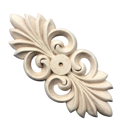 WoodUbend WUBX1008 Pack of 2 Backplates Wood Appliques - Heat Bendable & Flexible Onlays 6x13.5cm - DIY Craft, Furniture & Home Decor - Easy to Apply & Paint - Reusable & Durable Decals