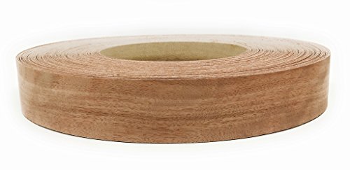 Edge Supply Mahogany 1-1/2 in x 25 ft Roll – Pre-Glued Iron-On Wood Veneer Tape – Wood Veneer Edge Banding Tape with Hot Melt Adhesive, Smooth Sanded Finish Ideal for Furniture & DIY, Made in USA - color: Mahogany, size: 1-1/2 in x 25 ft