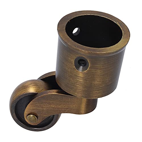 Round Cup Caster Swivel Wheels Furniture Casters Zinc Alloy Matte for Sofa Piano Replacement Parts