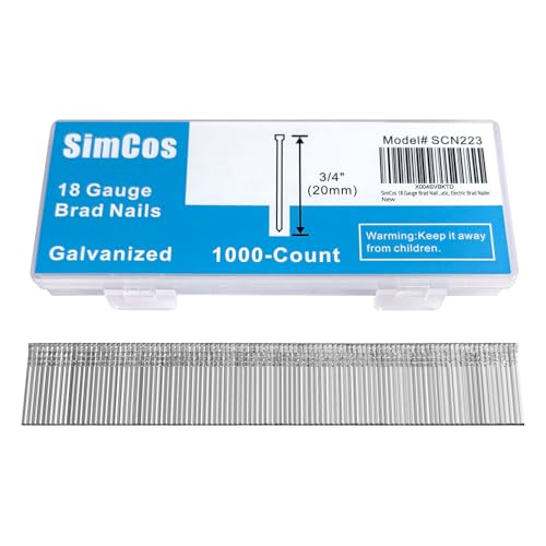 18 Gauge Brad Nails 3/4 Inch,1000-Pack - size: 3/4" -- 1000 PCS